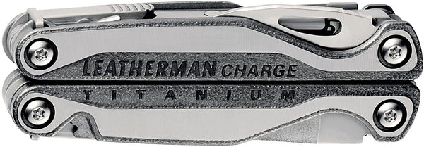 LEATHERMAN, Charge Plus TTi Titanium Multitool with Scissors and Premium Replaceable Wire Cutters, Stainless Steel