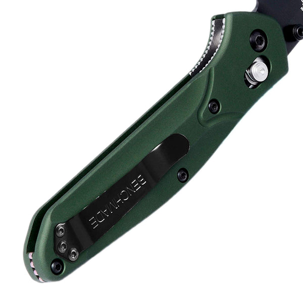 Benchmade Osborne 940SBK, Black Serrated, Black