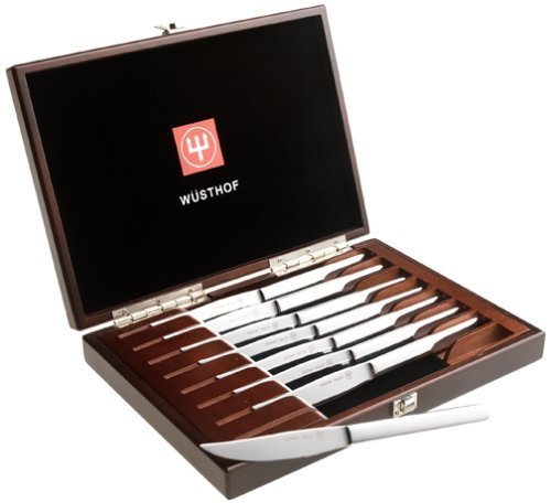 Wusthof Stainless Steel Eight Piece Steak Knife Box Set