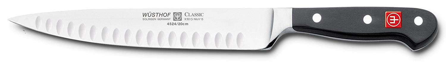 Wusthof 4524-7/20 CLASSIC Carving Knife, One Size, Black, Stainless Steel