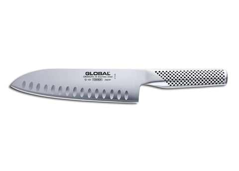 Global G-80 7-inch Santoku Hollow Ground Knife