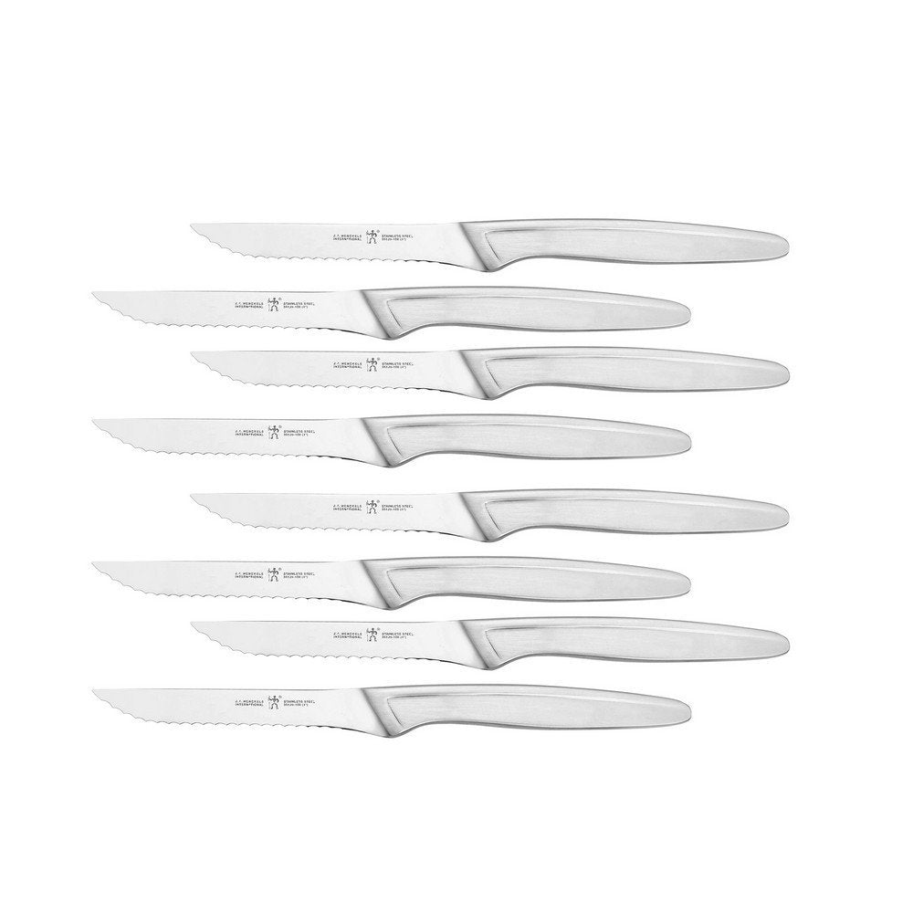 Zwilling J.A. Henckels International Classic Eight Piece Stainless Steel Serrated Steak Knife Set