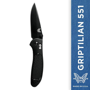 Benchmade - Griptilian 551 Knife, Plain Black