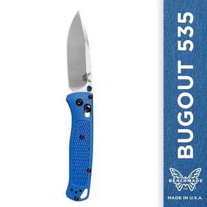 Benchmade Bugout Satin, Plain Blue