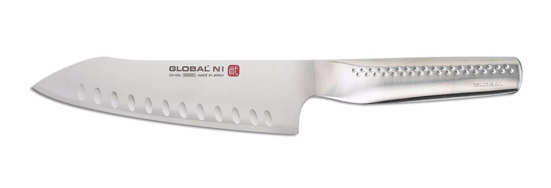 Global GN-006 NI 7" Santoku Knife - Hollow Ground