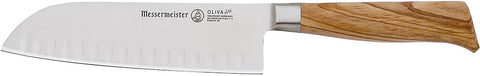 Messermeister E/6610-7K, Oliva Elité 7-inch Kullenschliff Santoku Knife